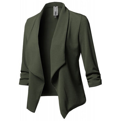 Pleated Solid Color Suit Limorista