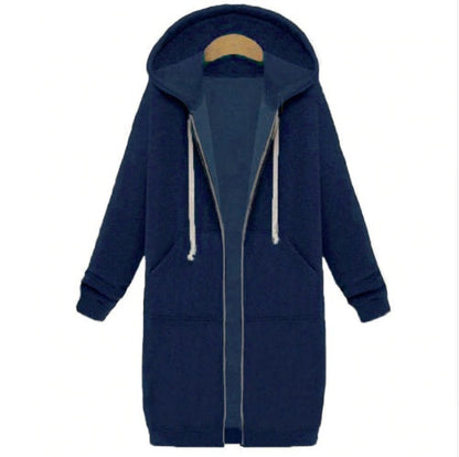 Hooded long-sleeved winter sweater women&