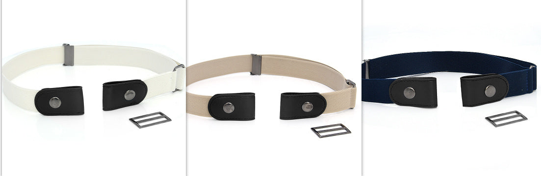 New Slim Elastic Invisible Belt Simple Lazy Belt Fat Elastic Leather Limorista