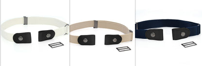 New Slim Elastic Invisible Belt Simple Lazy Belt Fat Elastic Leather Limorista