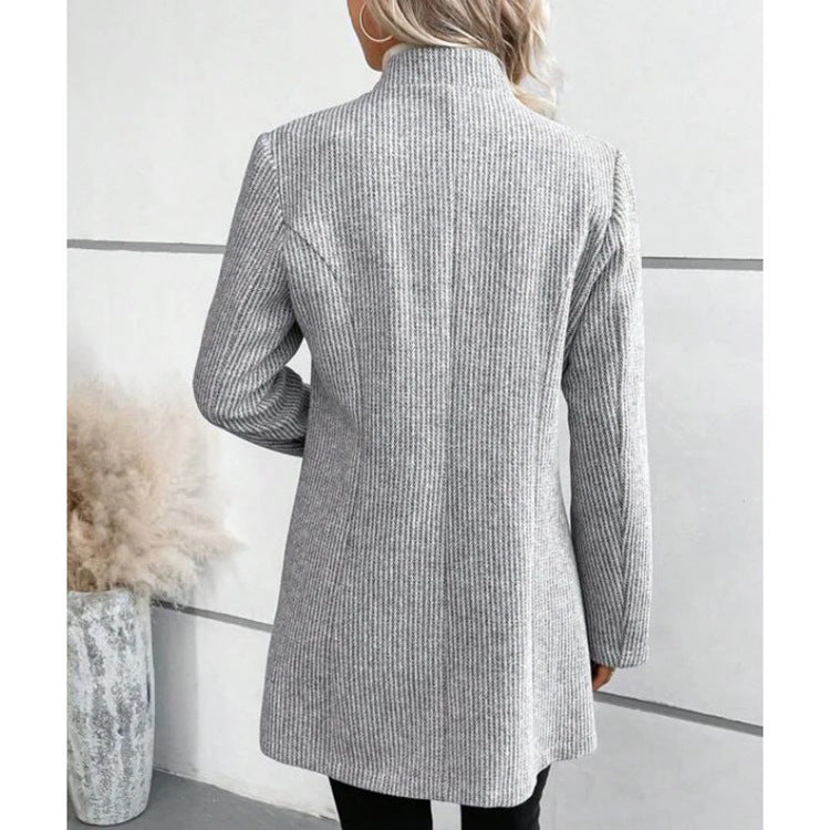 FallWinter Slim Jacquard Stitching Temperament Commute Women&