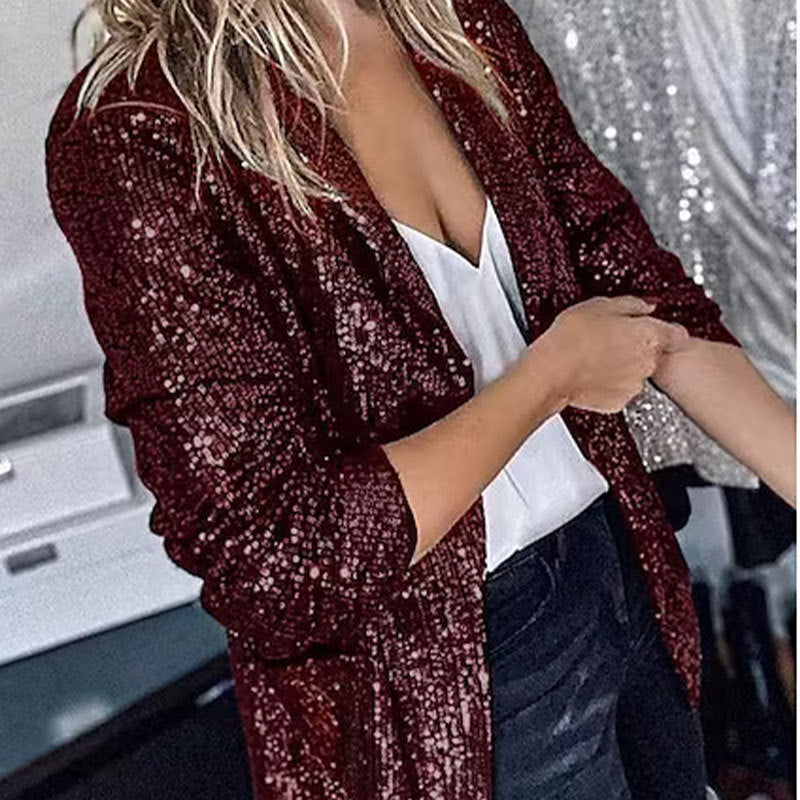 Commuter Solid Color Polo Collar Cardigan Jacket Limorista