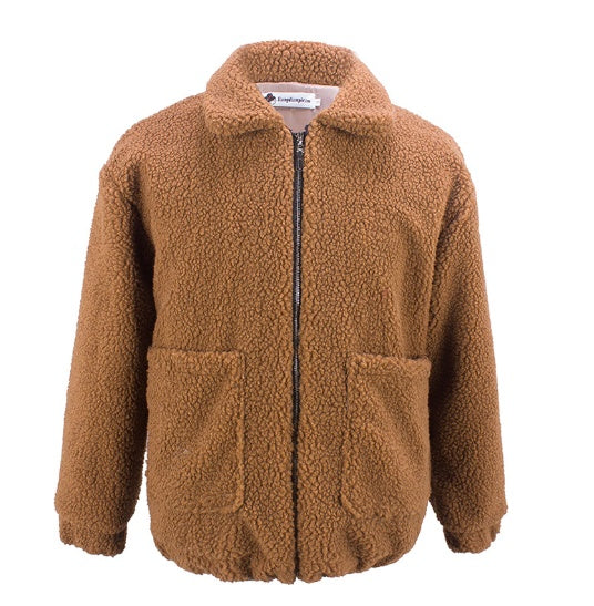 shearling coat jacket women autumn winter warm thick plush coat Limorista