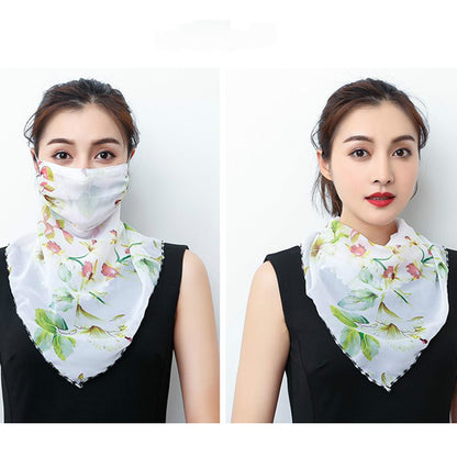 Hanging Ear Thin Face-covering Scarf Triangle Veil Scarf Limorista