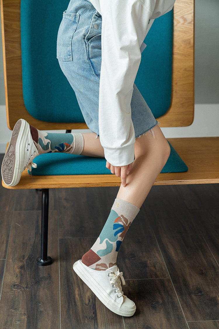 Retro Mid tube socks street art skateboard socks Limorista