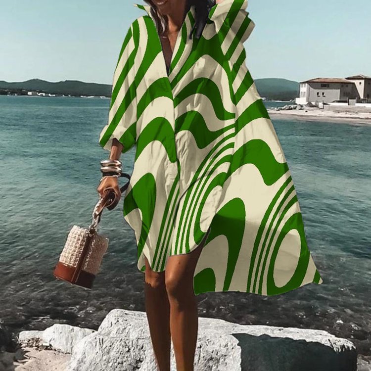 Fashion Print Temperament Loose And Comfortable Dress Limorista
