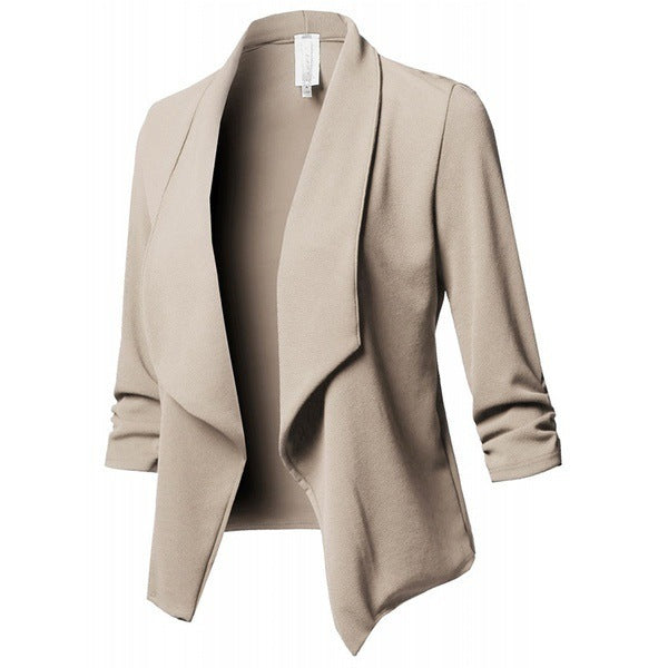 Pleated Solid Color Suit Limorista