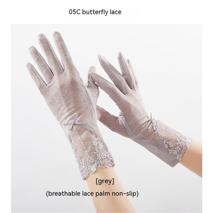 Lightweight Breathable Lace Sun Protection Gloves Limorista