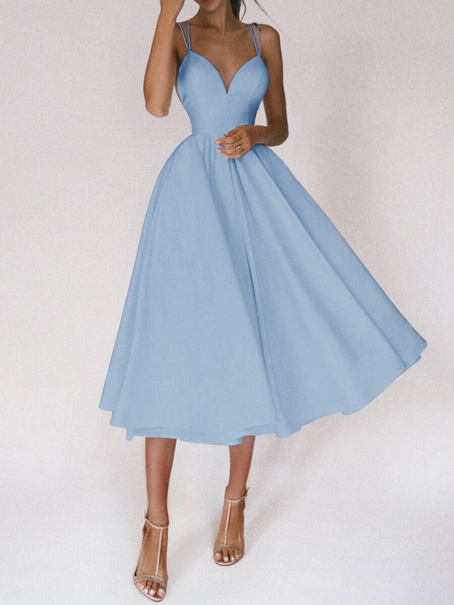 Sexy V-neck Suspender Dress Summer Fashion A-Line Long Dresses For Women Limorista