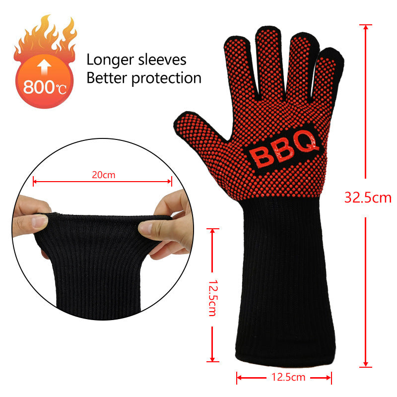 Microwave Insulation Anti-Scalding Double Layer Combustion Gloves Limorista