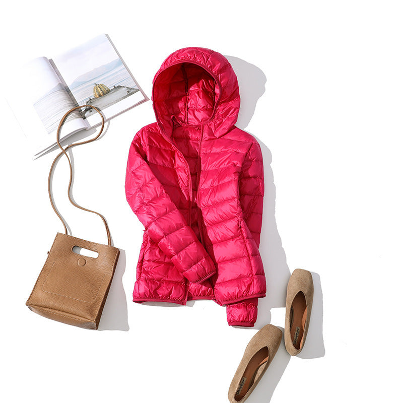 Lightweight Korean casual plus size short hooded jacket Limorista