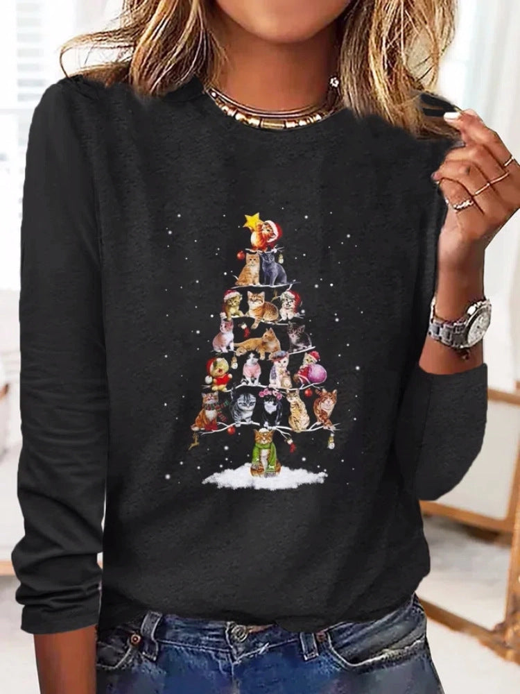 Digital Printing Loose Casual Ladies T-shirt Limorista