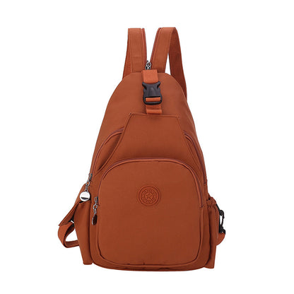 Single Shoulder Crossbody Chest Bag Double Back Large Capacity Women&