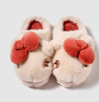Indoor Warm Girl Plush Slippers For Home Use, Worn Outdoors In Autumn And Winter Limorista