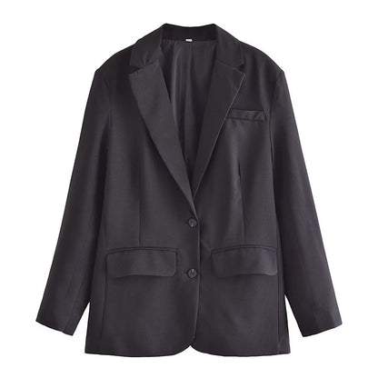 Autumn And Winter New European And American Style Fashion Single-breasted Suit Jacket For Women Limorista