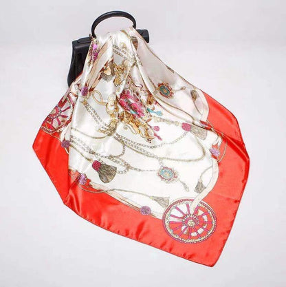 Digital Printed Square Silk Scarf Limorista
