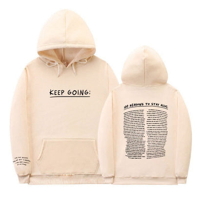 Letter Printing Long-sleeved Drawstring Hooded Sweatshirt With Pockets Fashion Sports Hoodie Womens Clothing Limorista