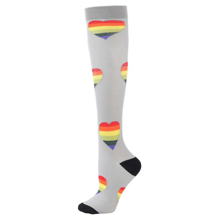 Sports Compression Socks Pattern Stretch Stockings Limorista
