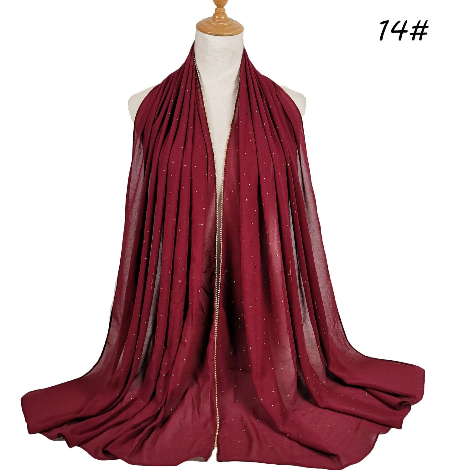 Chain Pearl Chiffon Hui Hood Limorista