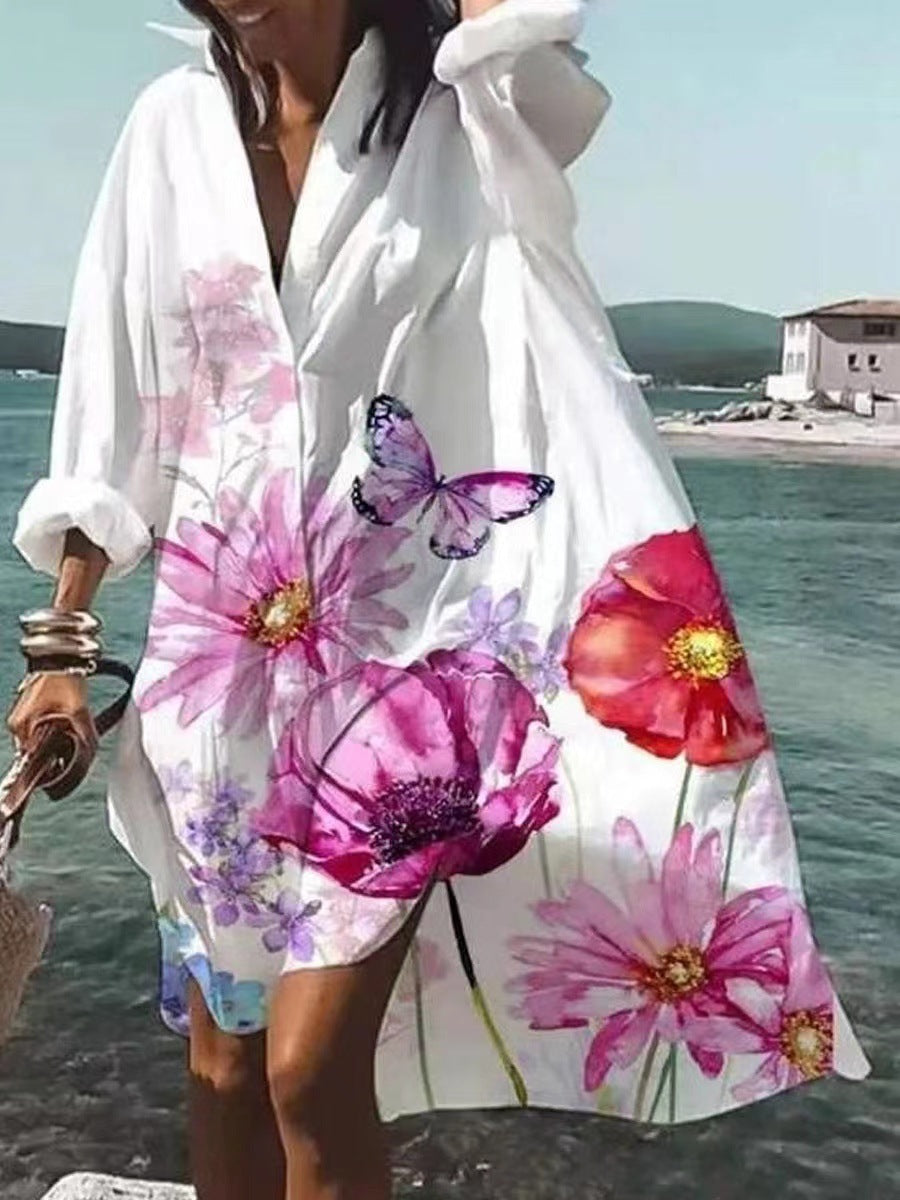 Fashion Print Temperament Loose And Comfortable Dress Limorista