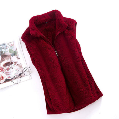 Double-sided Fleece Sweater Women&