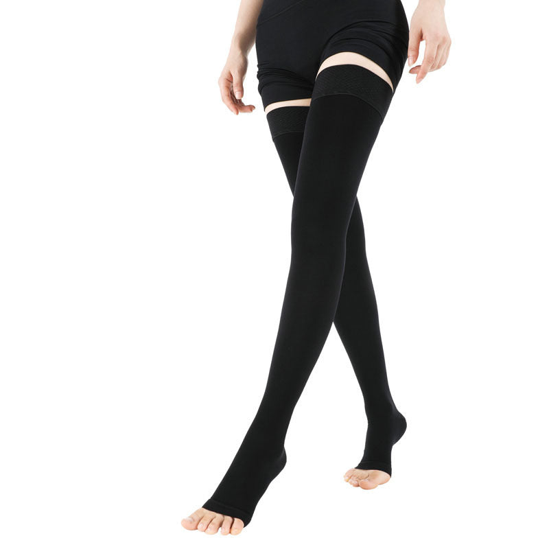 Medical Grade 2 Compression Stockings Open Toe Health Care Skinny Leg Limorista