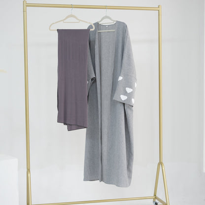 Fashion Cloud Embroidery DUBAI Turkish Elegant Cardigan Robe Limorista