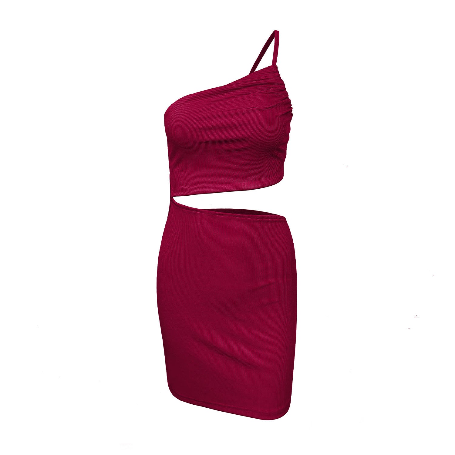 Design Sense Niche Shoulder Drawstring Dress Women Limorista