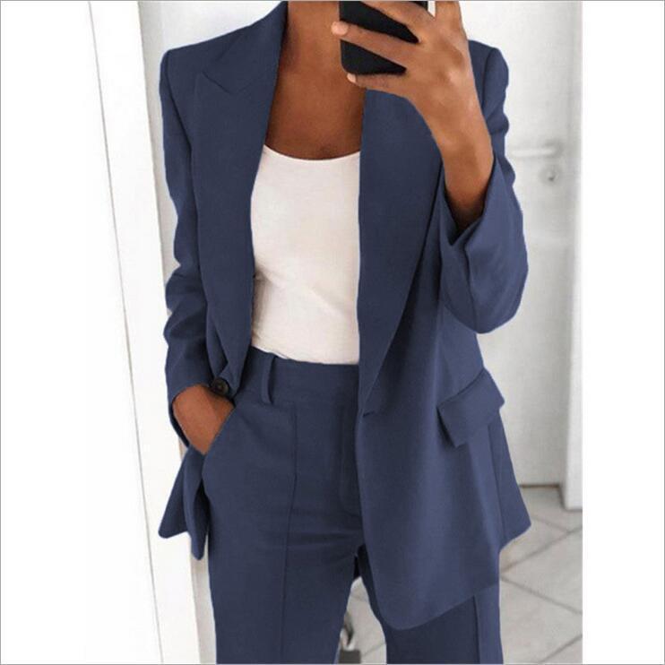Lapel Slim-fit Cardigan Graceful Suit Jacket Limorista