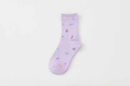 Cosmic starry female socks Limorista