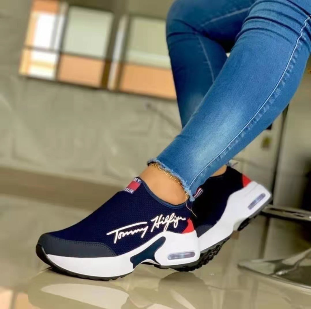 Air Cushion Lazy Dad Shoes Slip-on Sneakers For Women Limorista