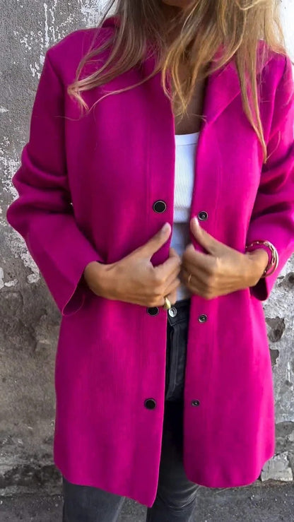 Casual Hooded Single-Breasted Cardigan Fashion Loose Solid Color Jacket Spring And Autumn Women&