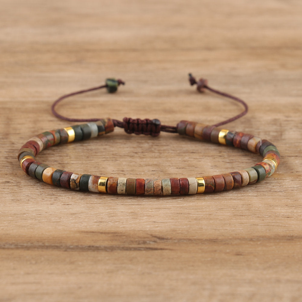 Spacer Beads Beaded Weave Bracelet Women&