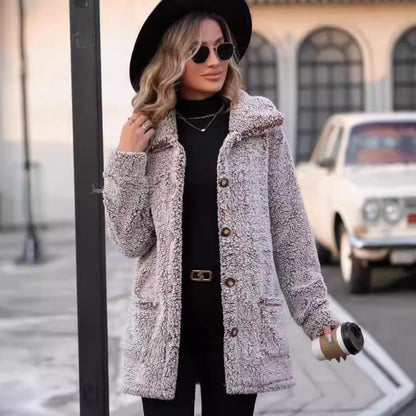 Casual Loose Cardigan Cotton-padded Jacket For Women Limorista