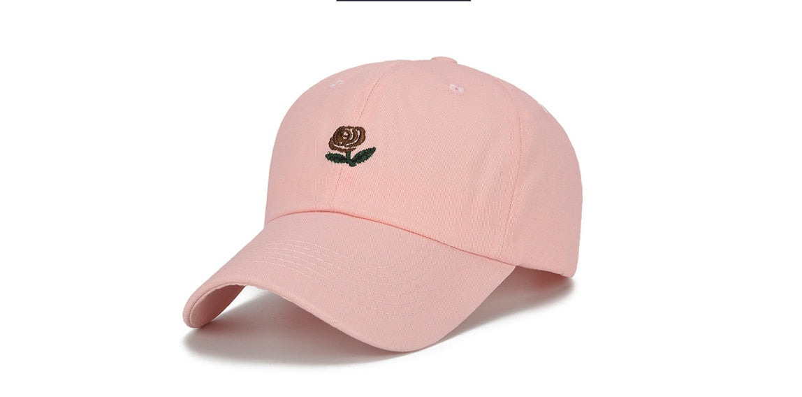 Flag Striped Male and Female Students Winter Personality Embroidery Duck Tongue Bend along Baseball Hip Hop Hat Soft Top Limorista