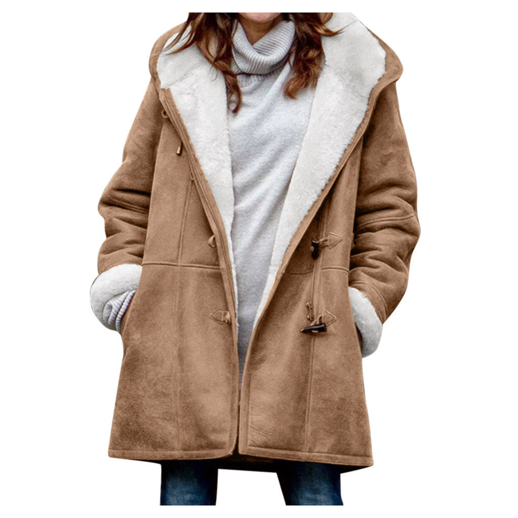 Medium length hooded coat Limorista
