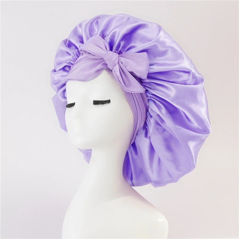 New Silk Bonnet For Sleeping Women Satin Bonnet Hair Bonnet Night Sleep Cap Scarf Wrap For Curly Hair With Tie Band For Curly Hair Limorista