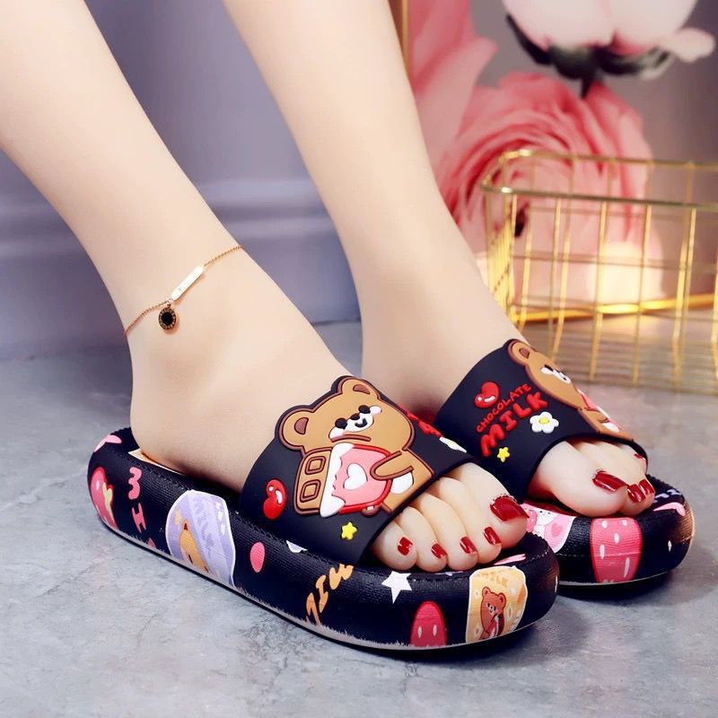Cartoon Thick Flip-flops Home Indoor Non-slip Soft Bottom Limorista