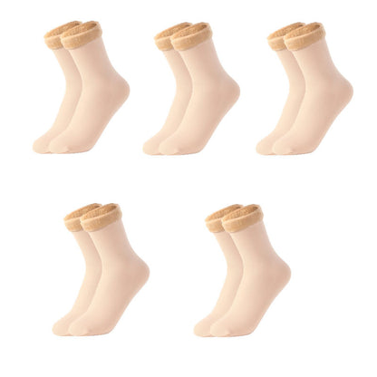 Winter Plush Thickened Mid Height Warm Snow Socks Limorista