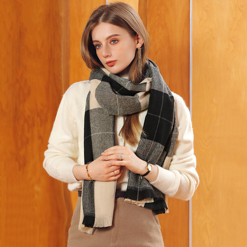 Winter Artificial Cashmere Shawl Women&