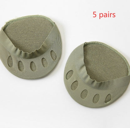 Five Finger Socks Female Ice Silk Boat Socks Comfortable Invisible Ice Boat Socks Limorista