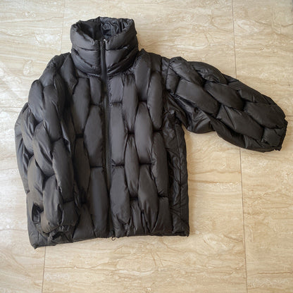 Plus Size Woven Twisted Down Cotton-padded Jacket Limorista