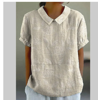 Loose Lapels Shirt Women&