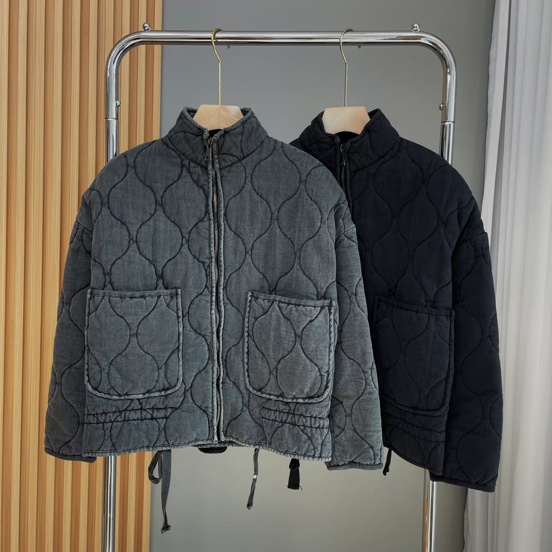 Long Sleeve Zipper Cotton Jacket Limorista