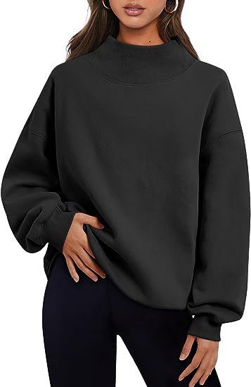 Pullover Sweatshirt Solid Color Loose Tops Round Neck Hoodie Women Thick Clothing Limorista