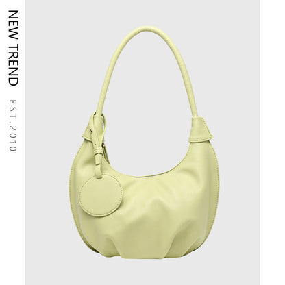 Portable Underarm Bag Leisure Soft Leather Versatile Shoulder Dumpling Bag Limorista