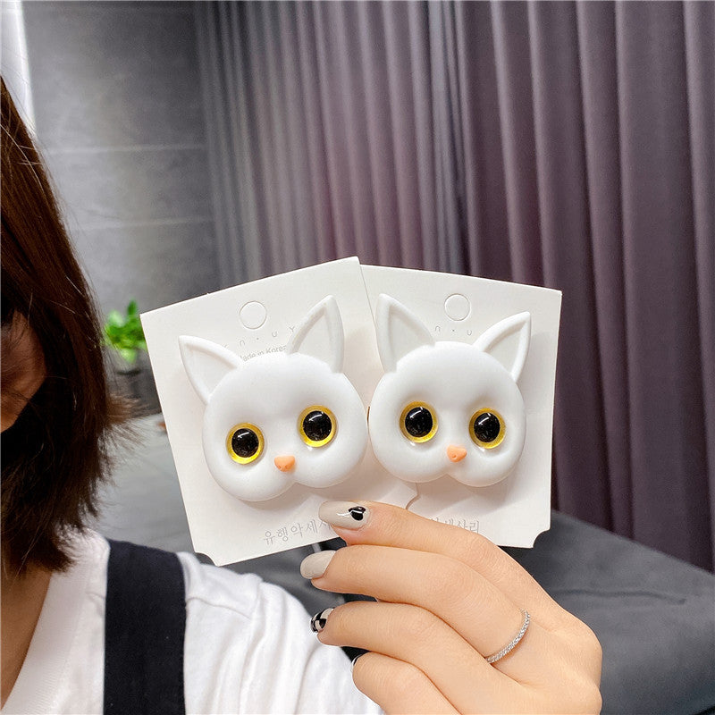 Korean Version Of Cute Cat Fashion Small Intestine Cloth Ring Limorista