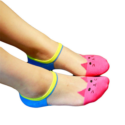 Spring And Summer New Cartoon Ankle Socks Women&