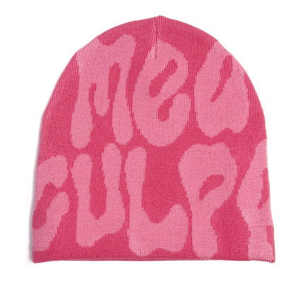 Jacquard Double-sided Acrylic Knitted Hat Without Curling Edges Limorista