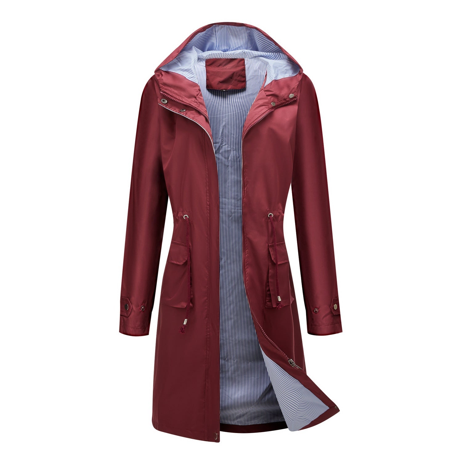 Long Casual Windbreaker Women&
